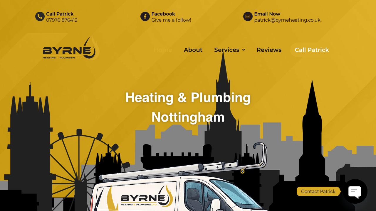 BYRNE HEATING & PLUMBING LIMITED website preview