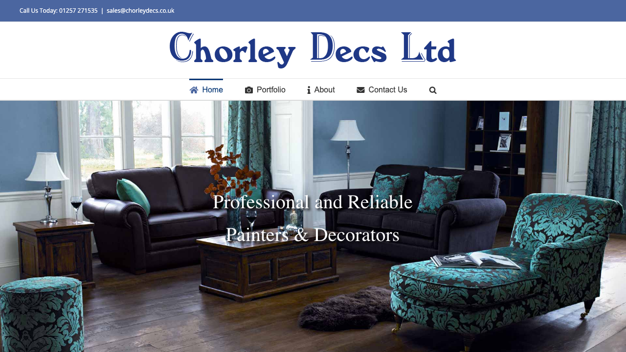 CHORLEY DECS LTD website preview