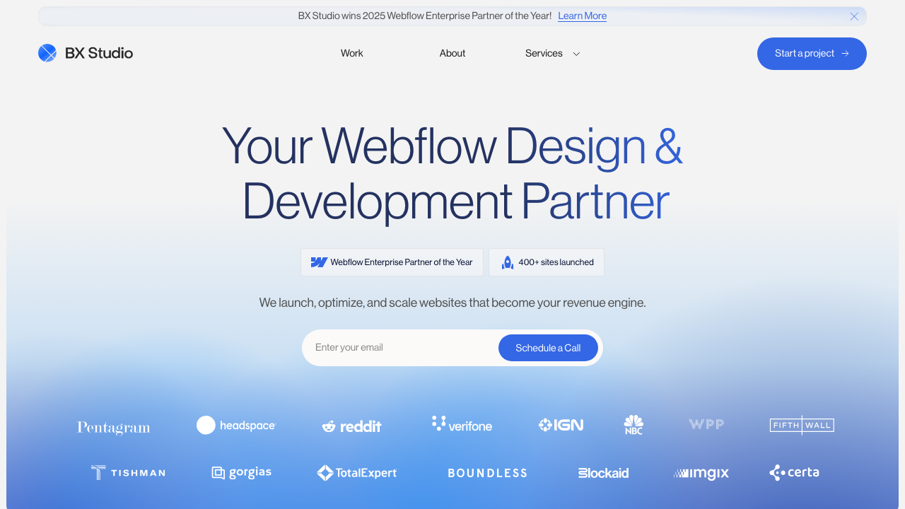 BX STUDIO LTD website preview