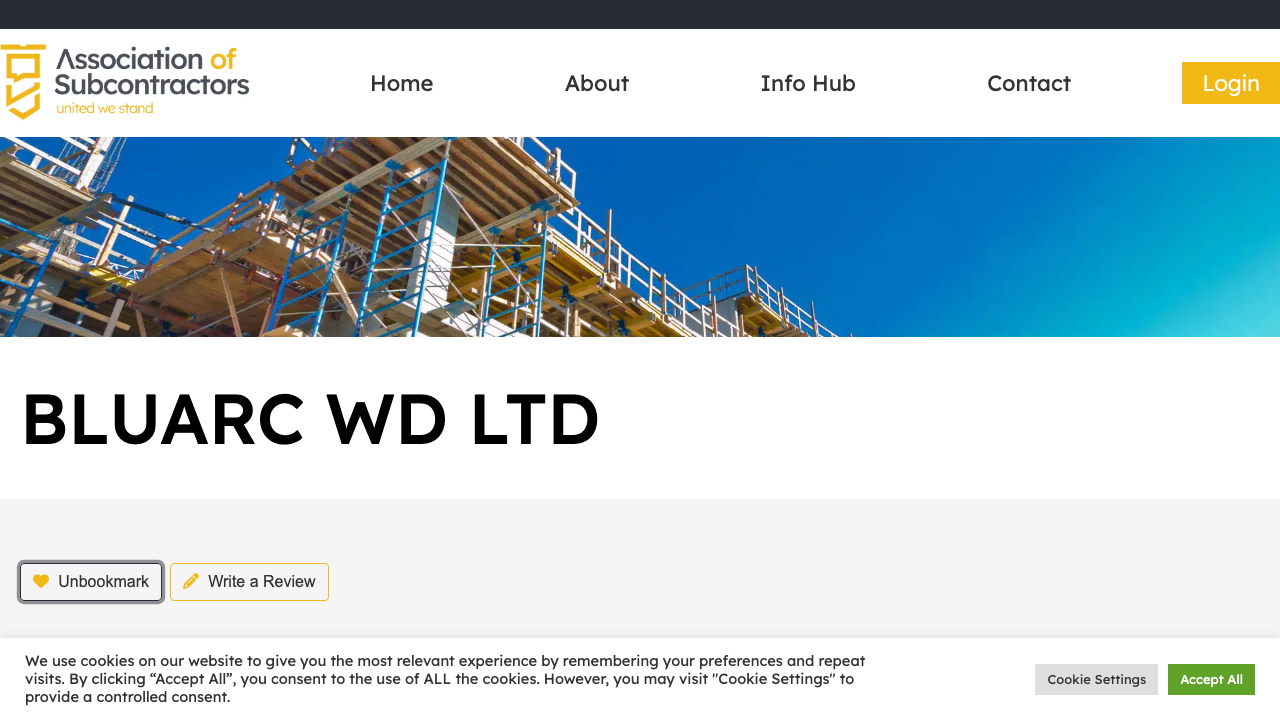 BLUARC WD LTD website preview