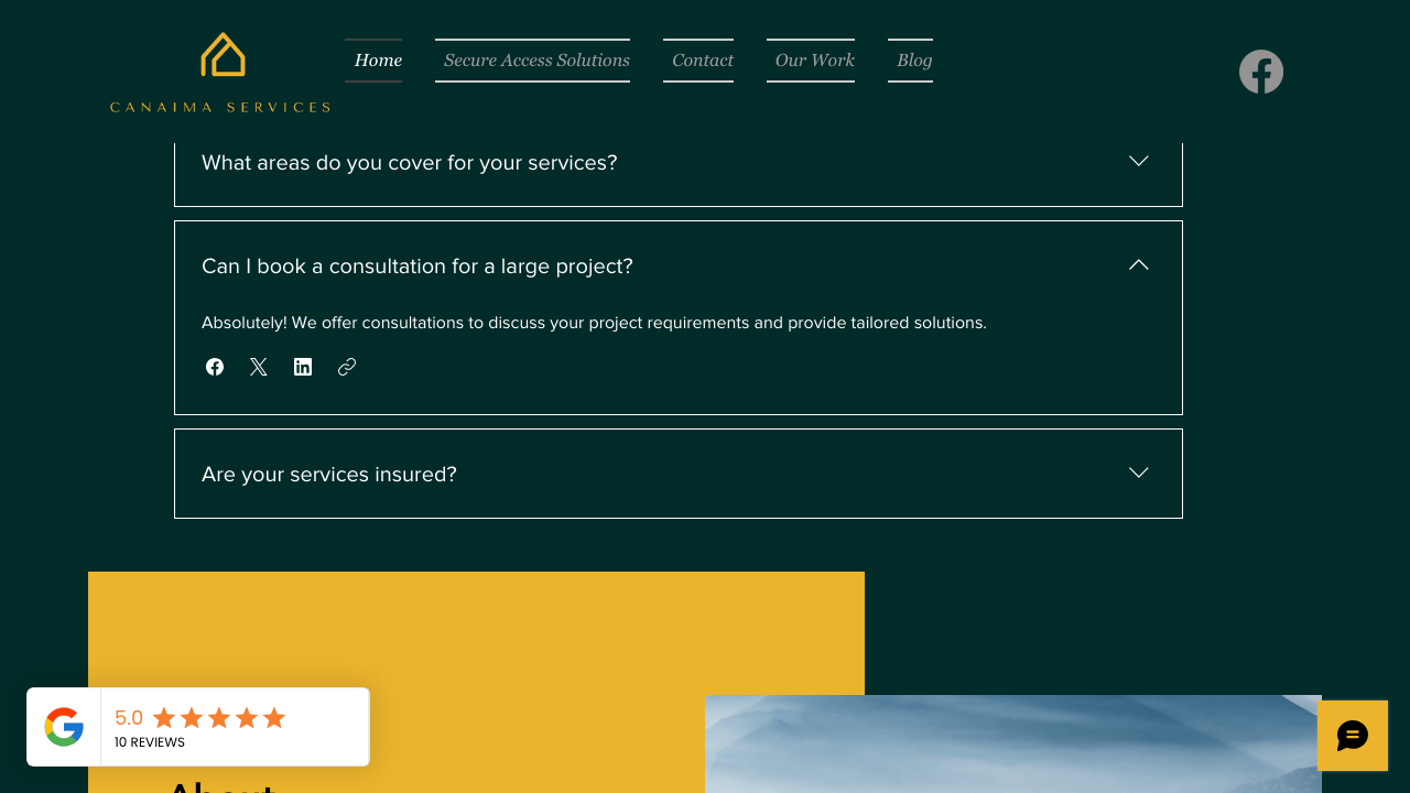 CANAIMA SERVICES LTD website preview