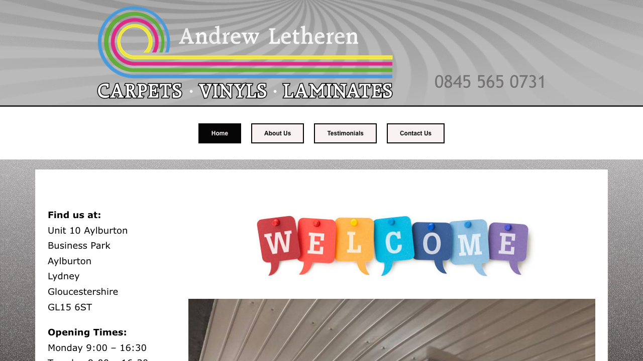 ANDREW LETHEREN CARPETS LIMITED website preview