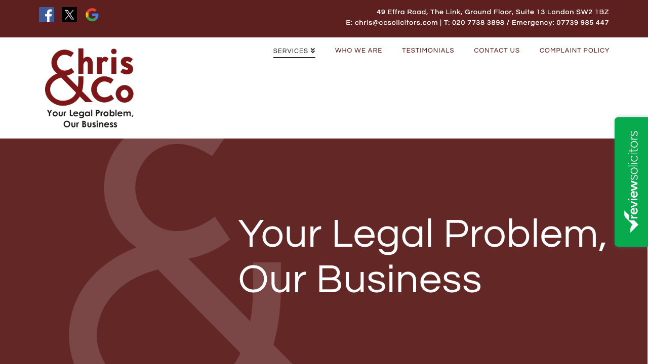 CARL CHRIS & CO LTD website preview