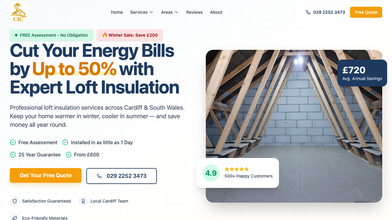 CARDIFF INSULATION COMPANY LTD website preview