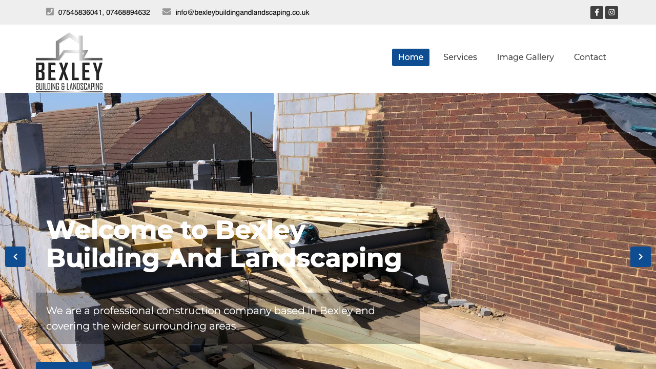 BEXLEY BUILDING & LANDSCAPING LTD website preview