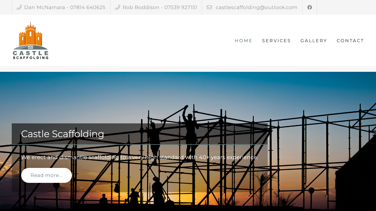 CASTLE SCAFFOLDING (STAFFORDSHIRE) LTD website preview