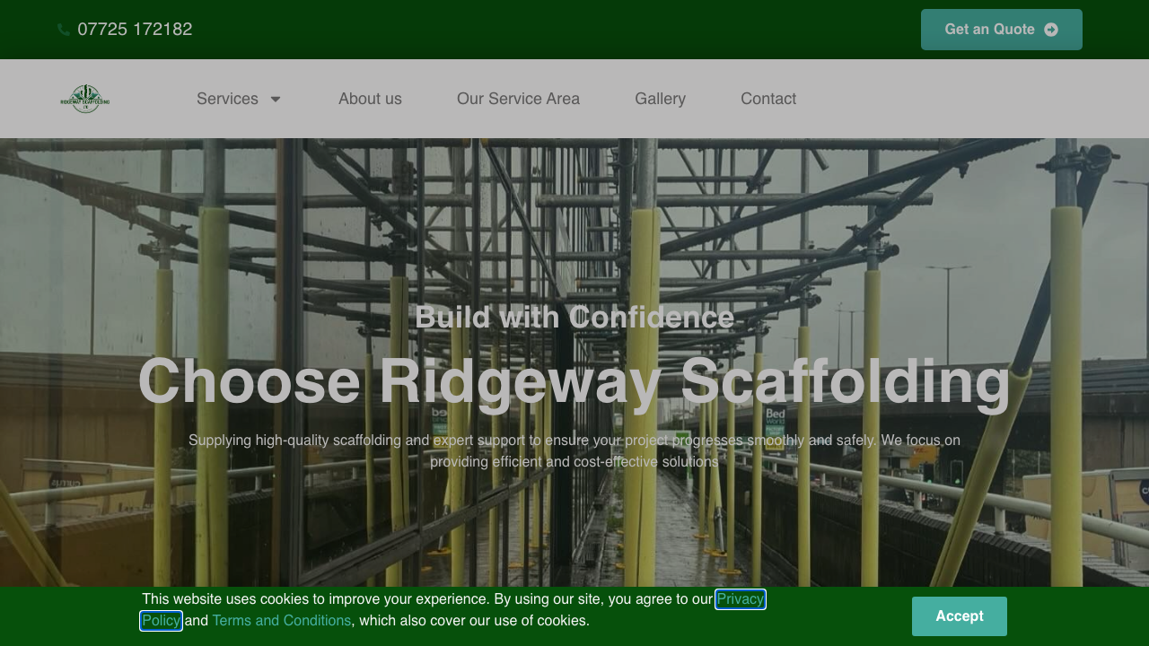C D RIDGWAY SCAFFOLDING LIMITED website preview
