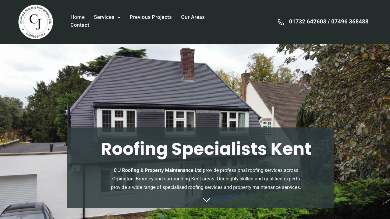 CJ ROOFING (LONDON) LTD website preview