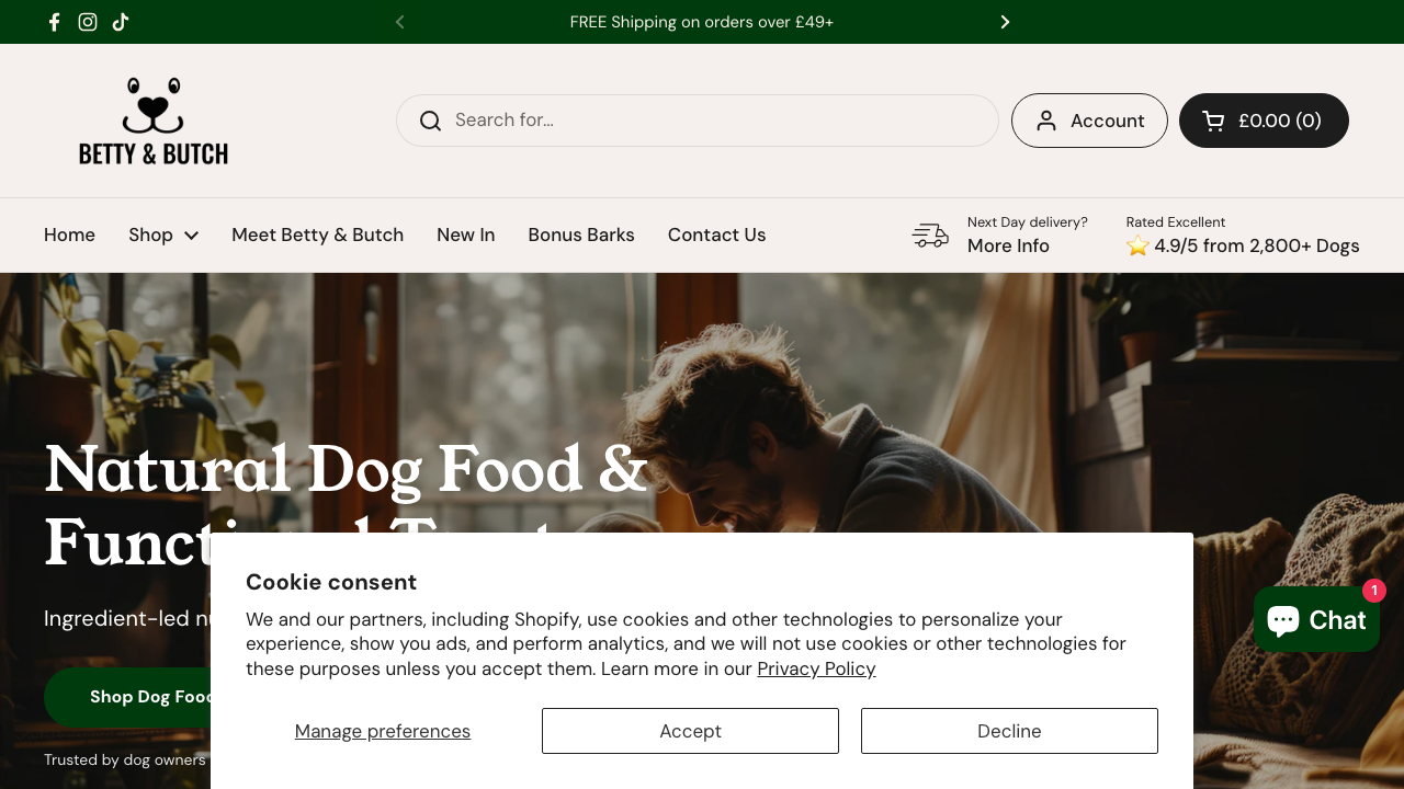 BETTY & BUTCH LTD website preview