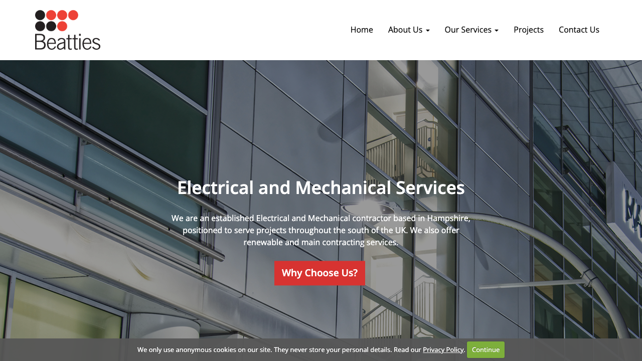 BEATTIES MECHANICAL CONTRACTORS LIMITED website preview
