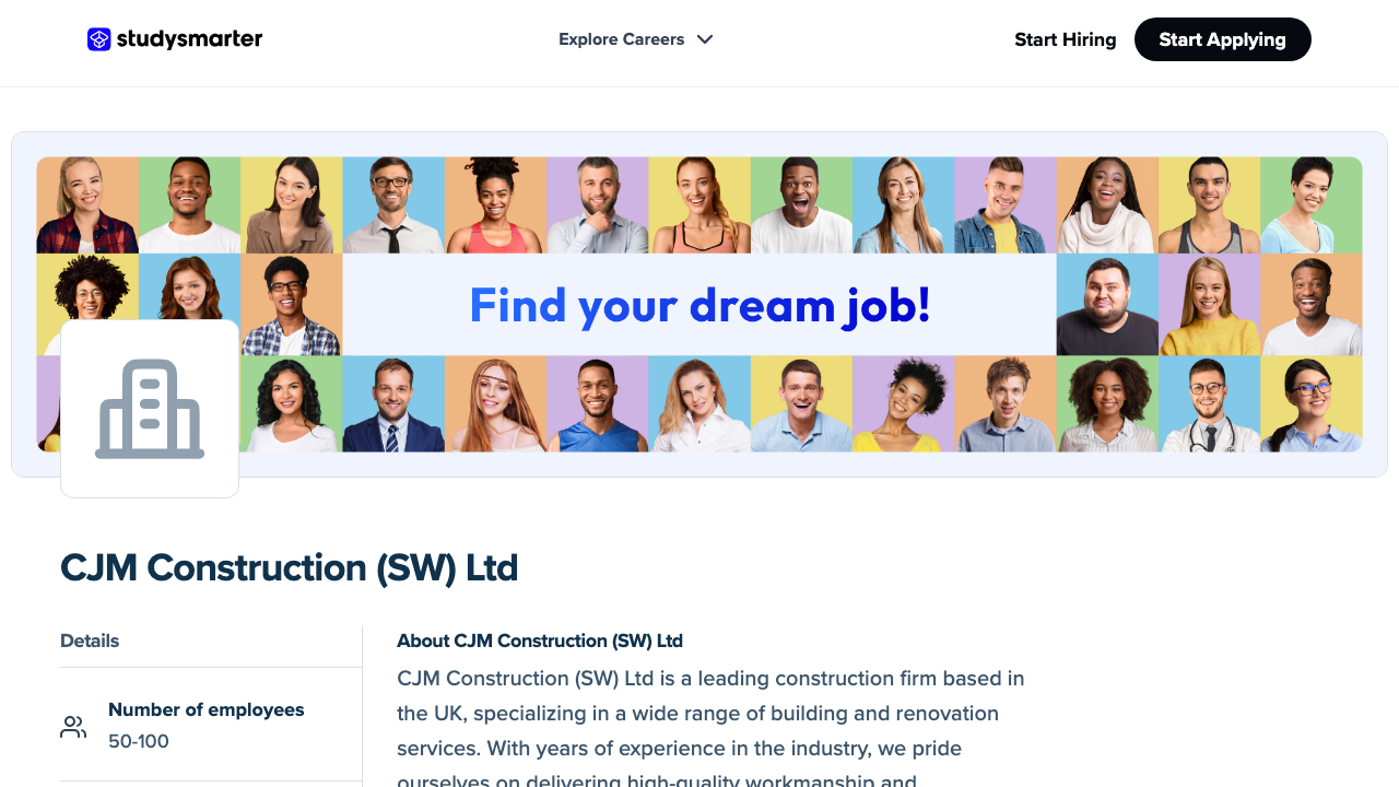 CJM CONSTRUCTION (UK) LIMITED website preview