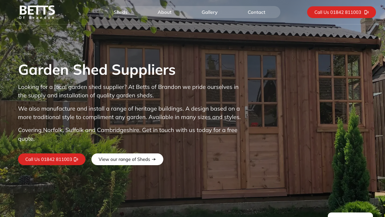 BETTS OF BRANDON LIMITED website preview