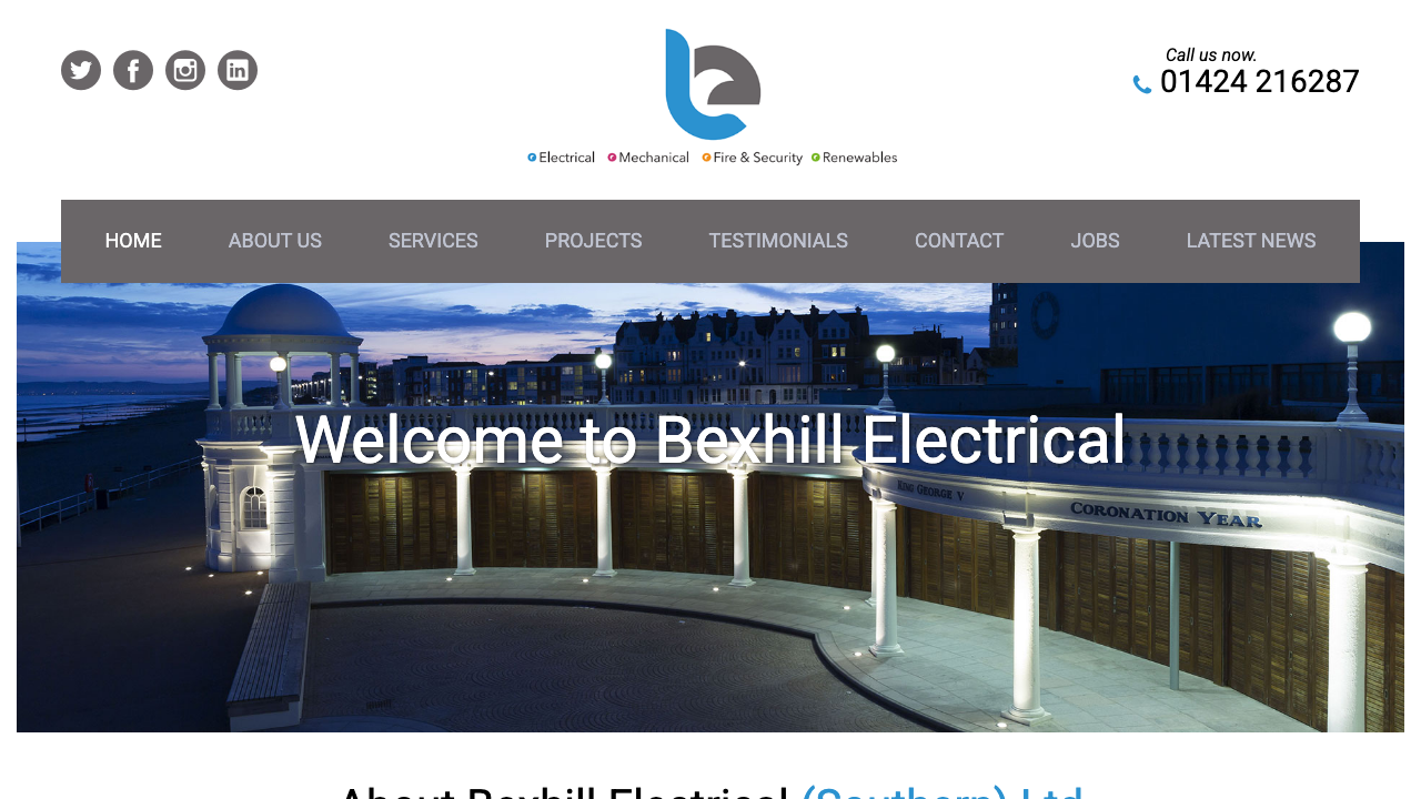 BEXHILL ELECTRICAL (SOUTHERN) LIMITED website preview