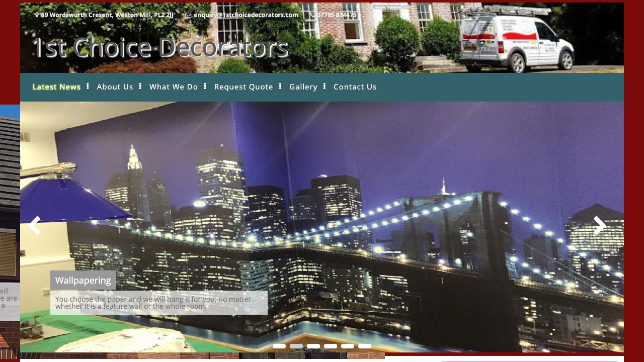 1ST CHOICE 4 DECORATING LIMITED website preview