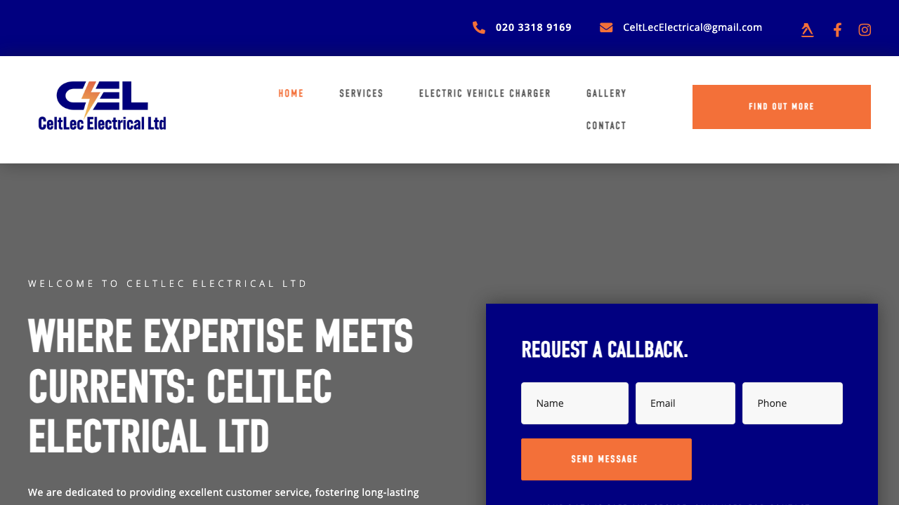 CELTLEC ELECTRICAL LTD website preview