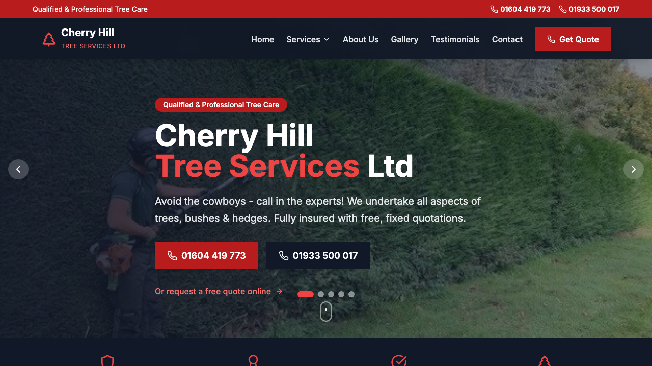 CHERRY HILL TREE SERVICES LTD website preview