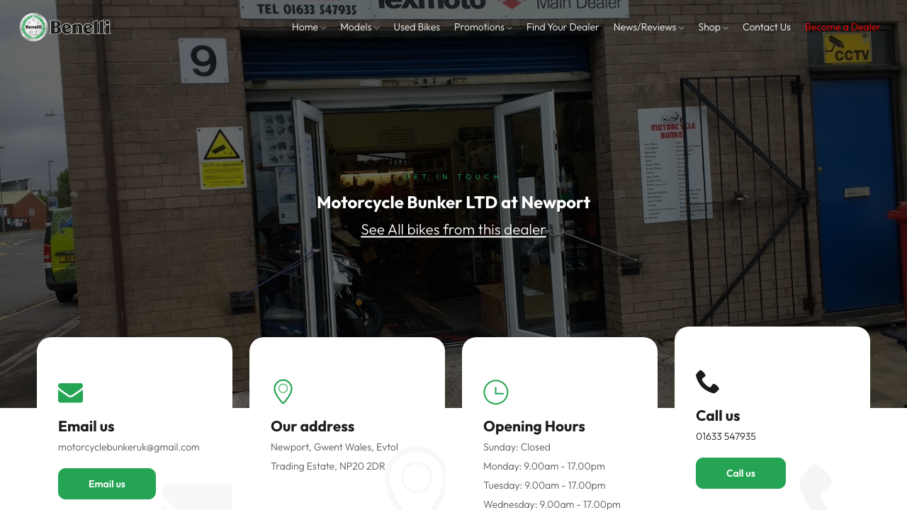 BENELO LTD website preview