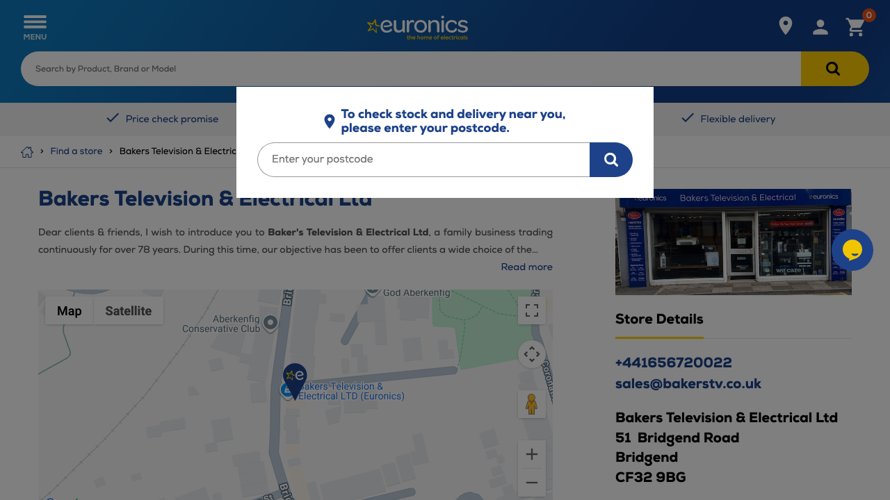 BAKERS TELEVISION & ELECTRICAL LTD website preview