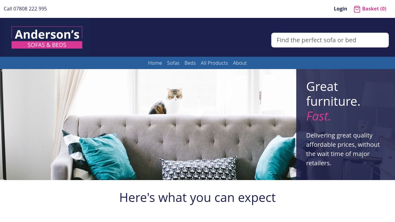 ANDERSON AND SCOTT FURNITURE LTD website preview