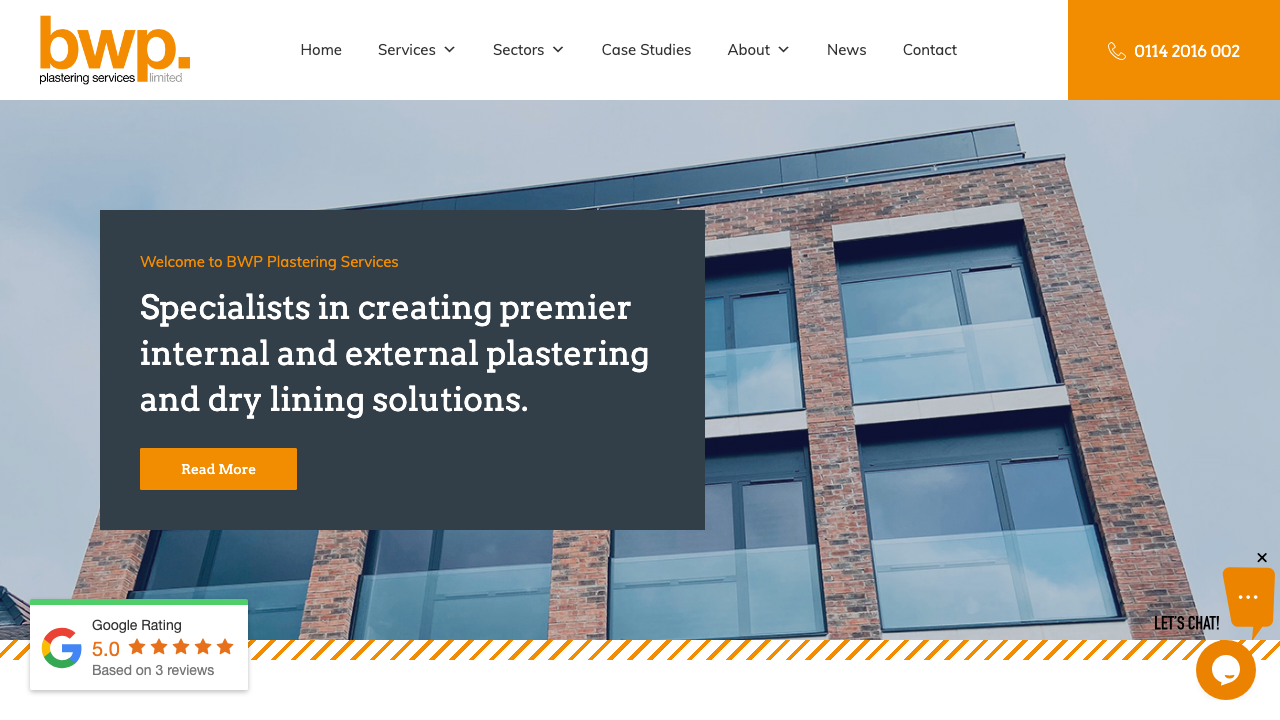 BWP PLASTERING SERVICES LIMITED website preview