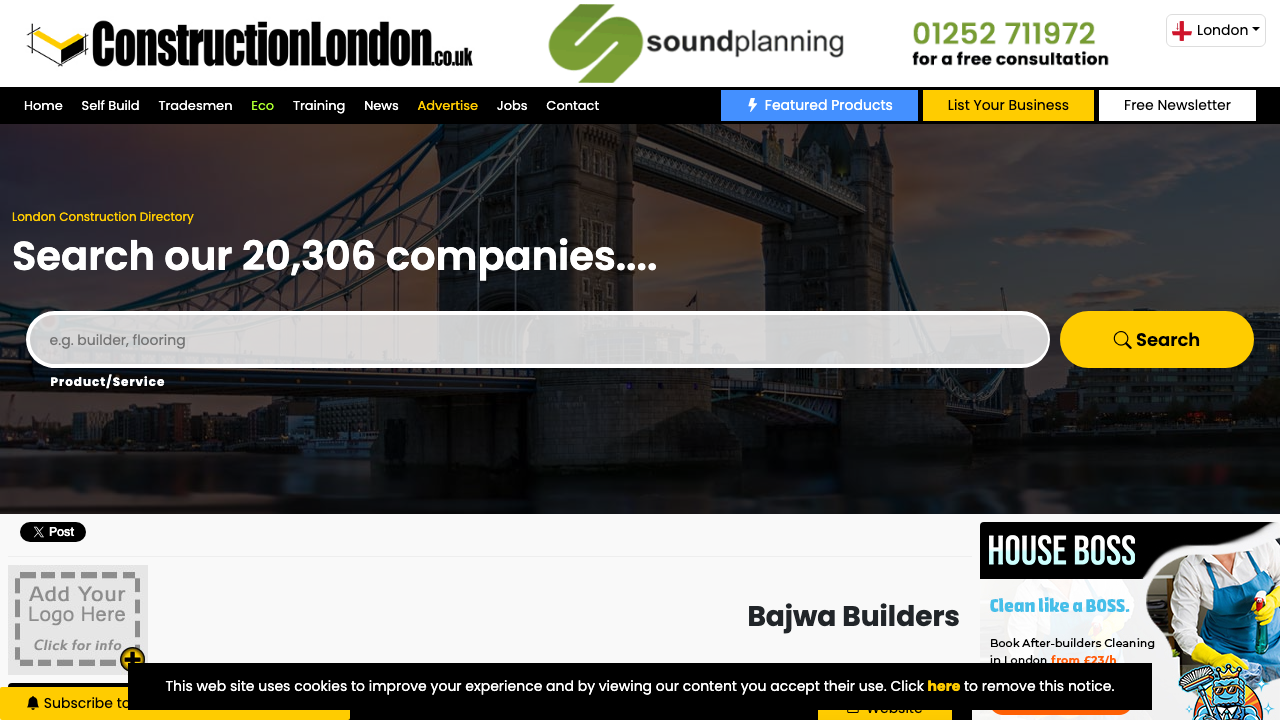 BAJWA BUILD & 3D DESIGN LTD website preview