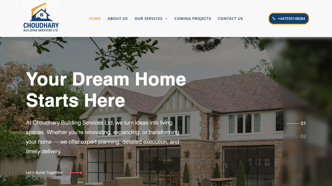 CHOUDHARY BUILDERS LTD website preview
