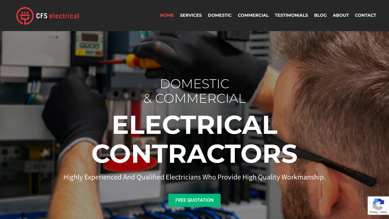 CFS ELECTRICAL LIMITED website preview