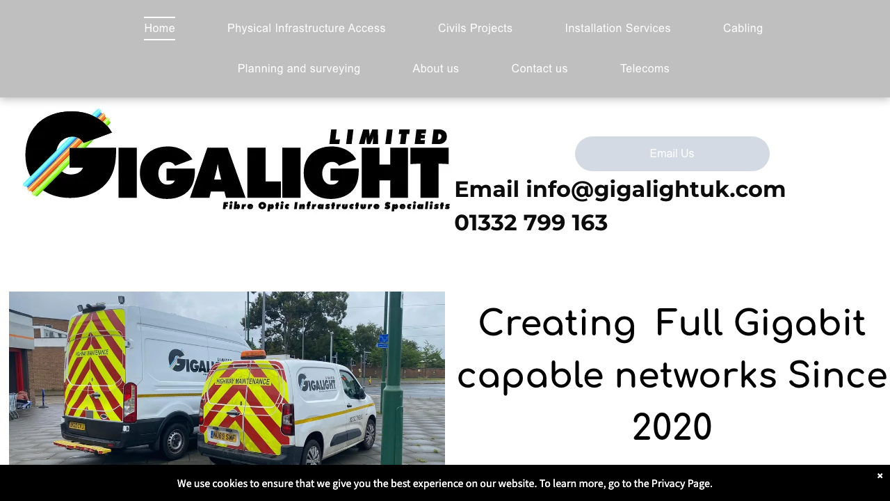 GIGALIGHT LIMITED website preview