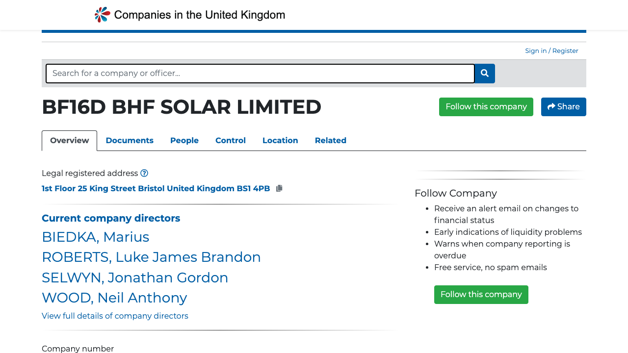 BF16D BHF SOLAR LIMITED website preview