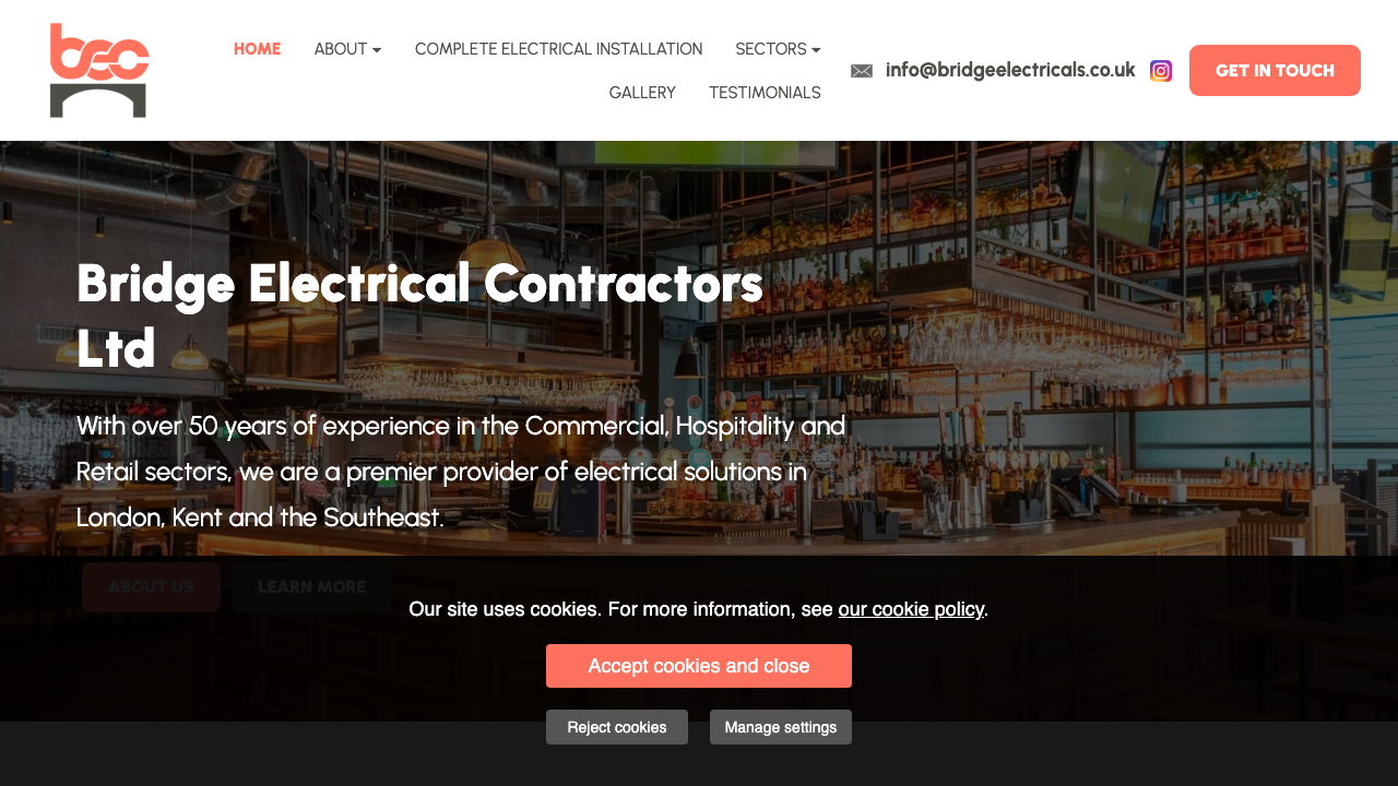 BRIDGE ELECTRICAL CONTRACTORS LIMITED website preview