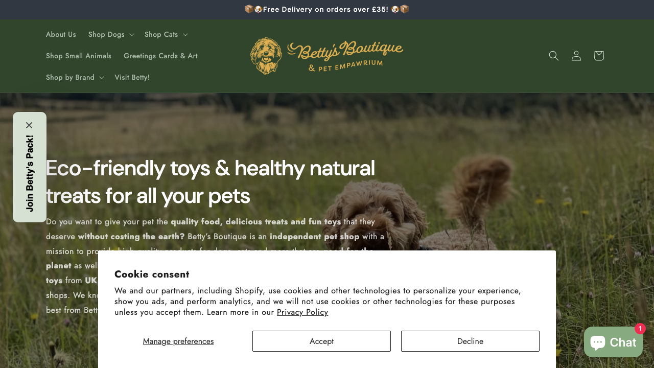 BETTY’S EMPAWRIUM LTD website preview