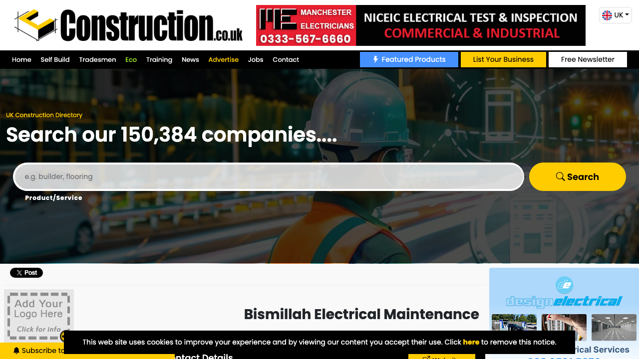 BISMILLAHA CONSTRUCTIONS LTD website preview