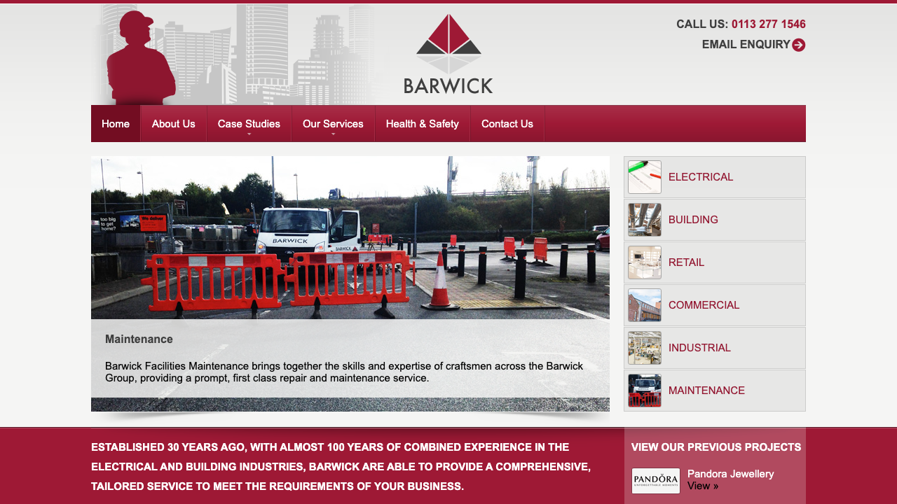 BARWICK ELECTRICAL SERVICES LIMITED website preview