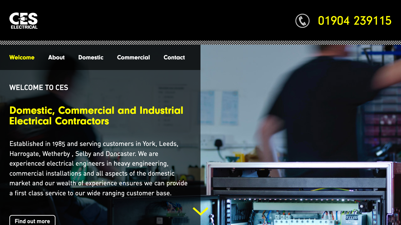 CES ELECTRICAL SERVICES LTD website preview