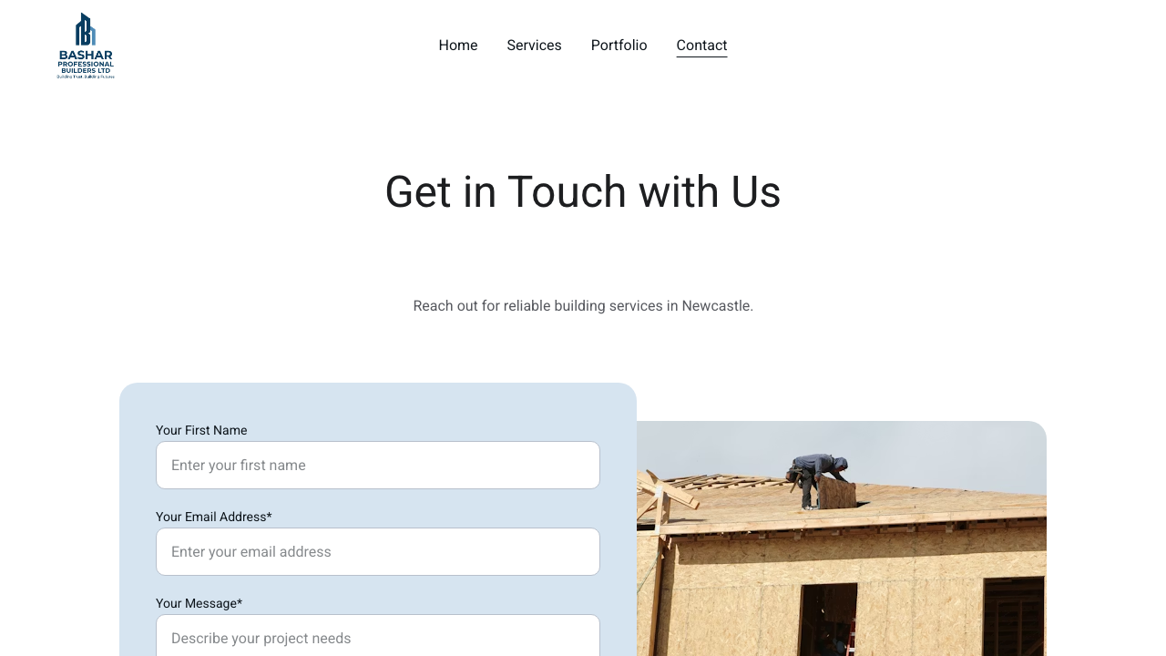 BASHAR PROFESSIONAL BUILDERS LTD website preview
