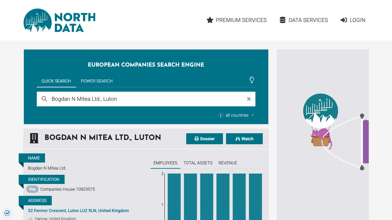 BOGDAN N MITEA LTD website preview