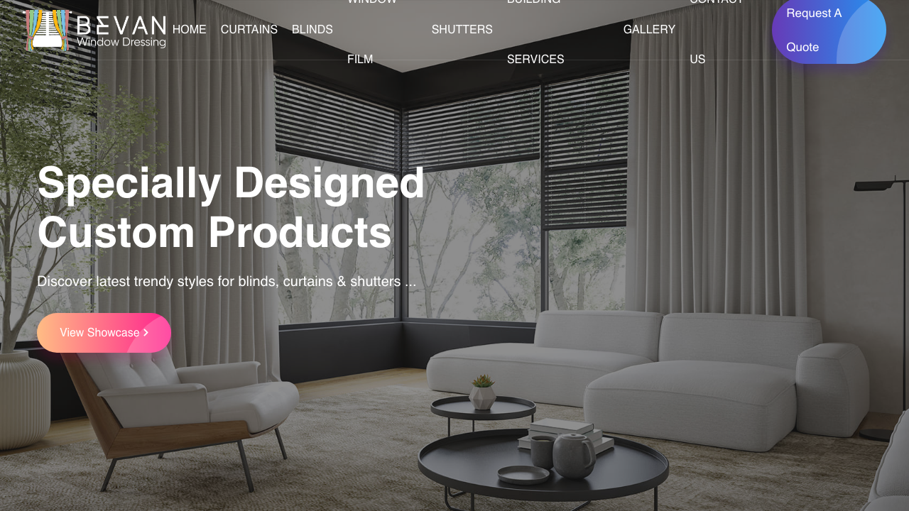 BEVAN WINDOW DRESSING LTD website preview