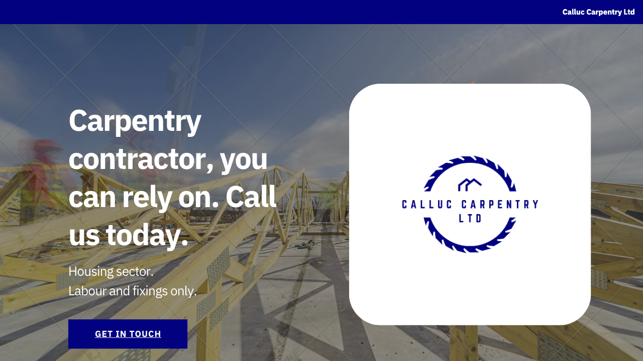 CALLUC CARPENTRY LTD website preview