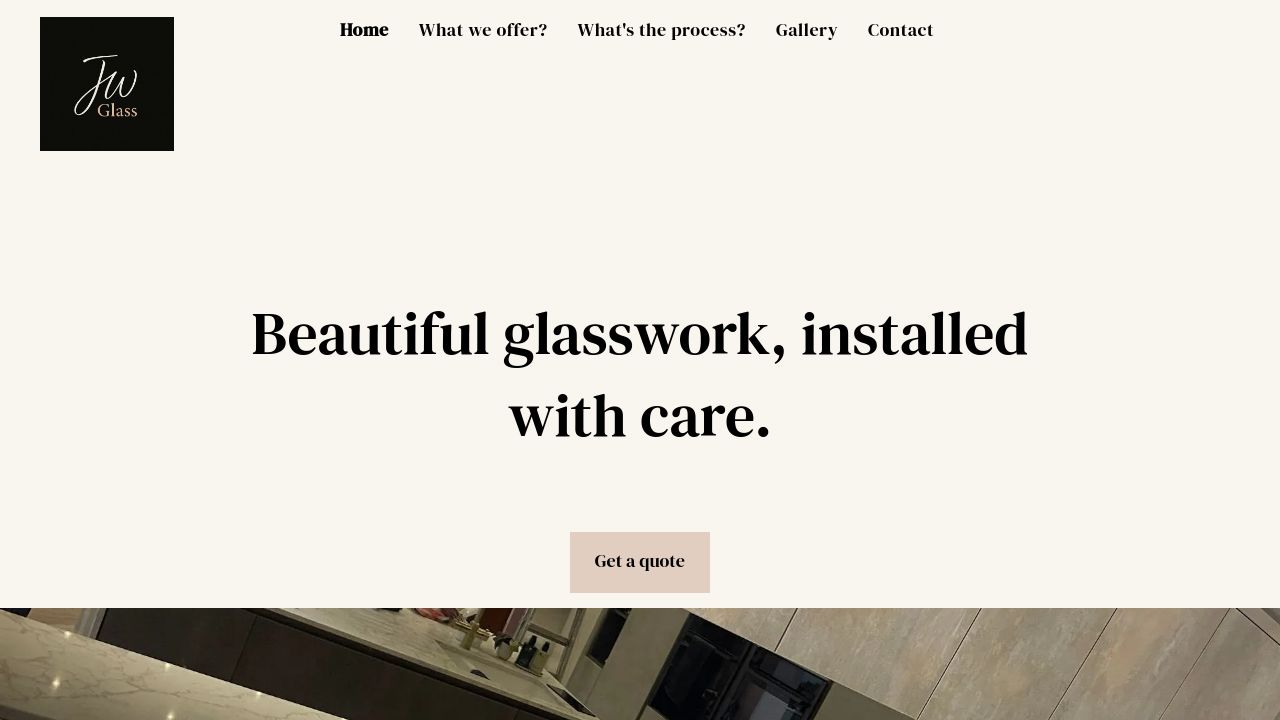 JW GLASS LTD website preview