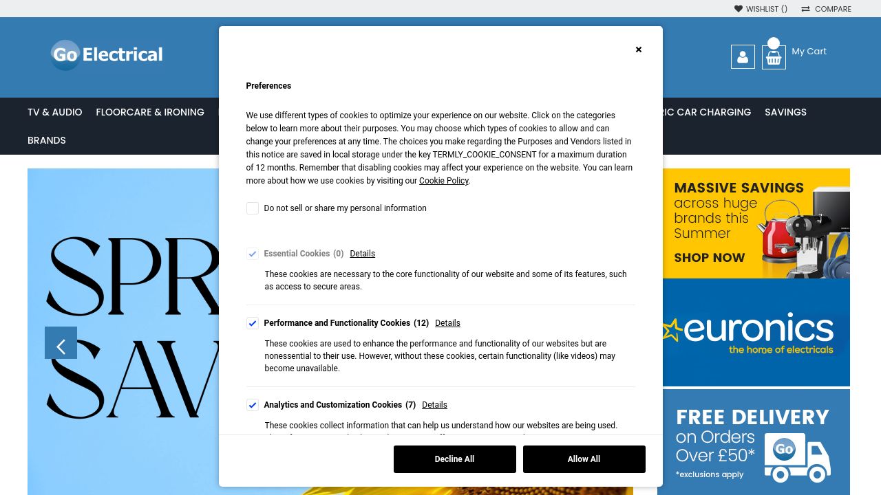 GO ELECTRICAL WHOLESALE (BLACKPOOL) LIMITED website preview