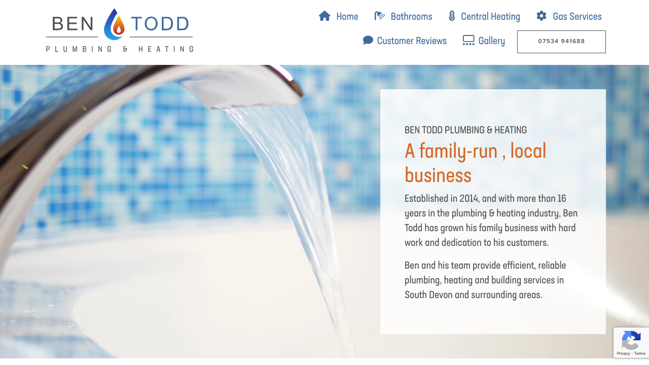 BEN TODD PLUMBING AND HEATING LTD website preview