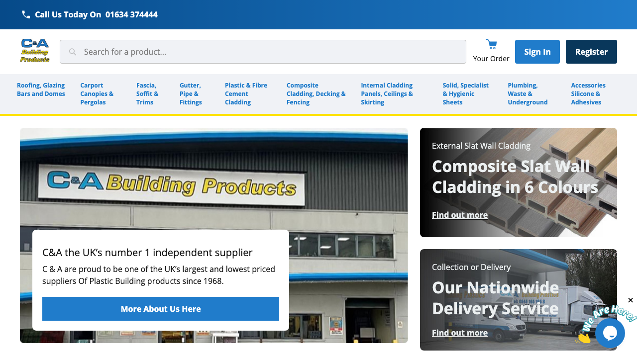 C & A BUILDING SOLUTIONS LIMITED website preview