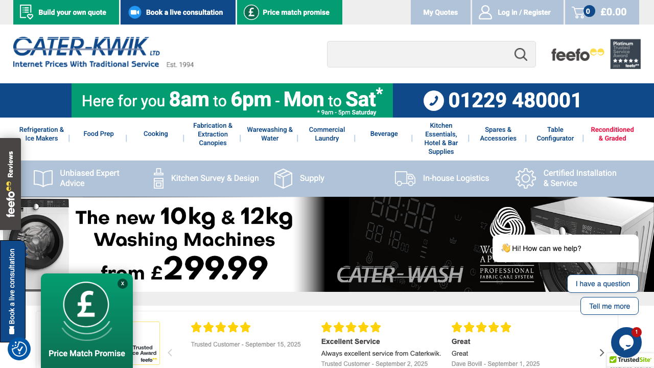 CATERKWIK FABS LIMITED website preview