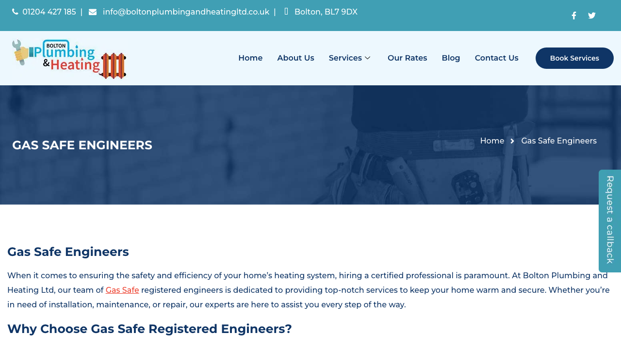 GAS SAFE PLUMBING AND HEATING LIMITED website preview