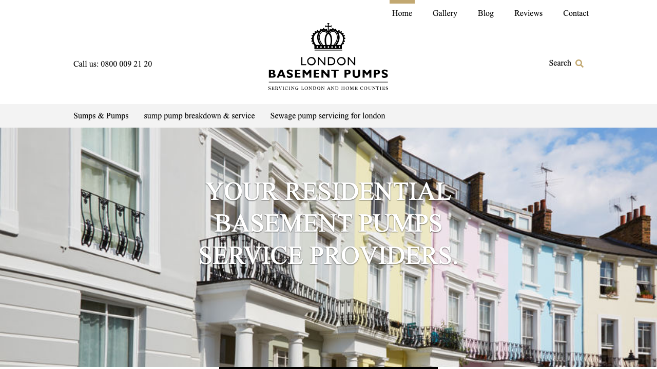 BASEMENT PUMP & MAINTENANCE SERVICES LIMITED website preview