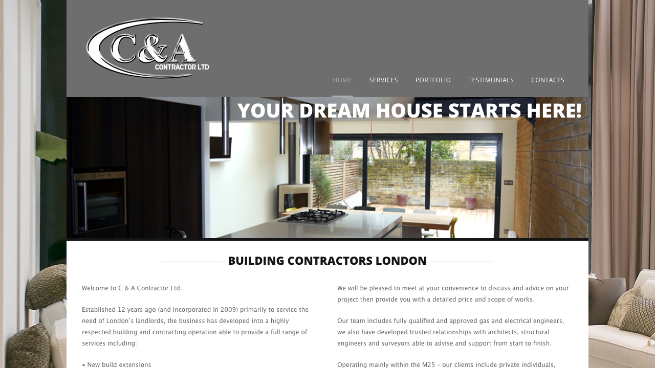 C & A INSTALLATION LTD website preview