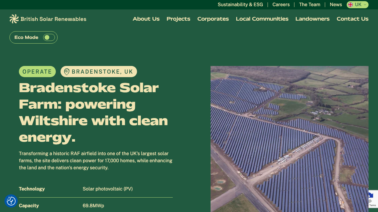 BRADENSTOKE SOLAR PARK LIMITED website preview