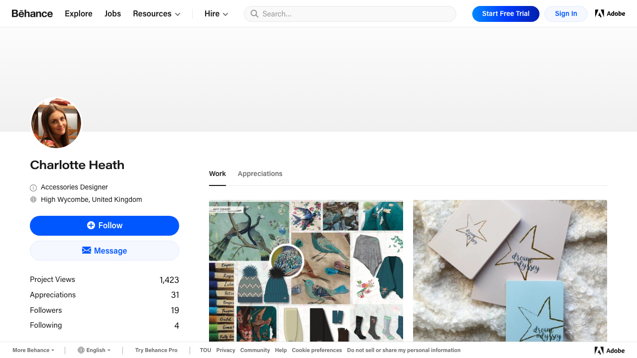 CHARLOTTE HEAD DESIGN LIMITED website preview