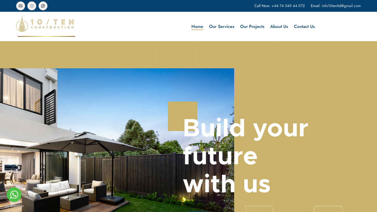 10/10 SERVICES LONDON LTD website preview