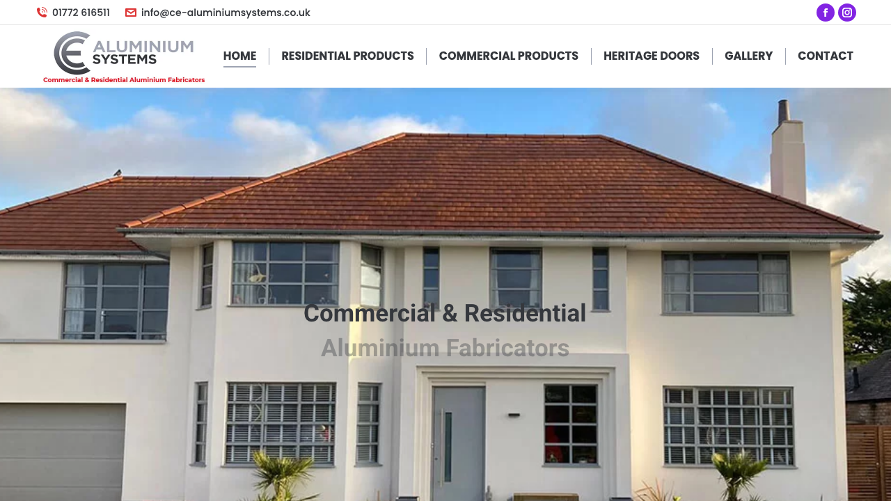 C&E ALUMINIUM SYSTEMS LTD website preview